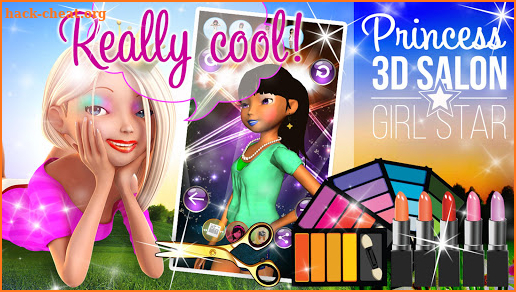 Princess 3D Salon - Girl Star screenshot