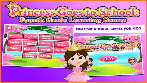 Princess 4th Grade Games screenshot