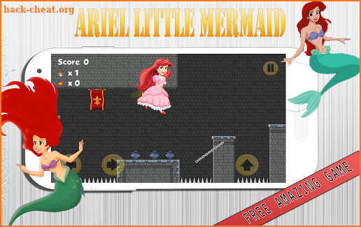 Princess Ariel Pink Dress Mermaid screenshot