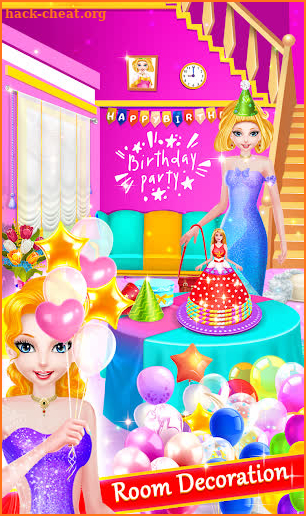 Princess Birthday Cake Party Salon screenshot