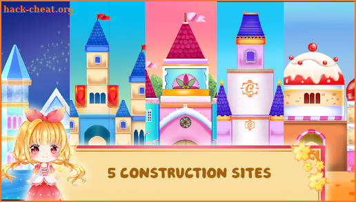 Princess Cherry Castle Blocks Construction Builder screenshot