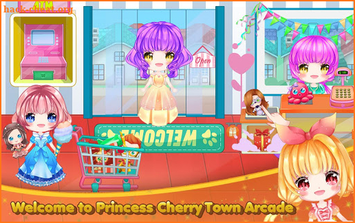 Princess Cherry Town Arcade Doll House Play screenshot