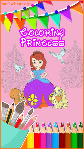 Princess Coloring Book Free Game For Kids screenshot