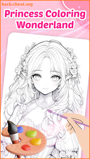 Princess Coloring Wonderland screenshot