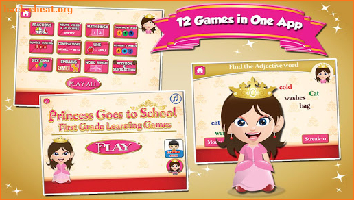 Princess First Grade Games screenshot