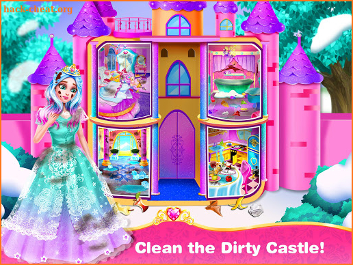 Princess Home Cleaning – House Clean Games screenshot