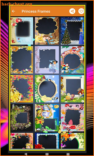 Princess Photo Frames Editor screenshot