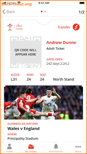 Principality Stadium Ticketing screenshot