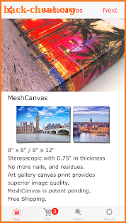 Printage: Stickable Wall Canvas Print & Photoboard screenshot