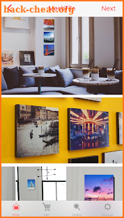 Printage: Stickable Wall Canvas Print & Photoboard screenshot