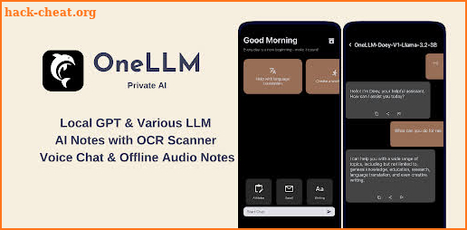 Private AI & LLM: OneLLM screenshot