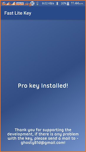 Pro Key for Fast Lite screenshot