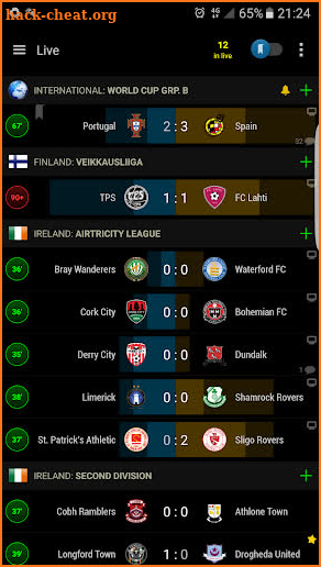 PRO Live Scores S-Center screenshot