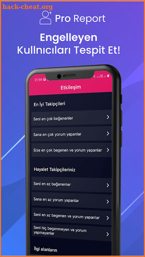 Pro Report - Takibi Bırakanlar ve Takipçi Analizi screenshot