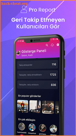 Pro Report - Takibi Bırakanlar ve Takipçi Analizi screenshot