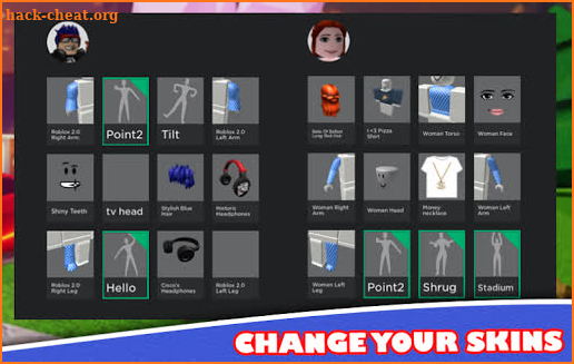 Pro Roblox skins screenshot