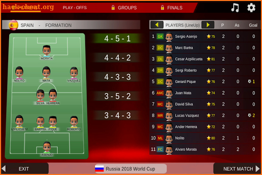 Pro soccer leagues: World Cup 2018 screenshot