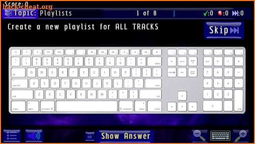 Pro Tools 12 / 2018 Shortcuts: Interactive Trainer screenshot