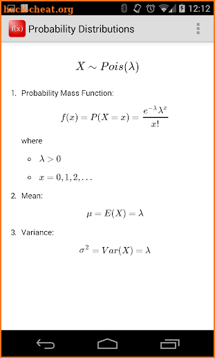 Probability Distributions screenshot