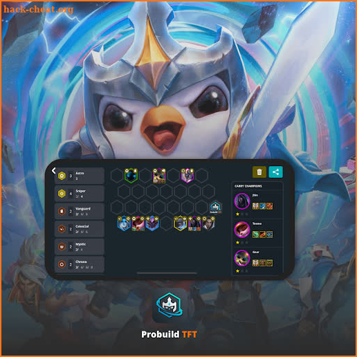 ProBuild TFT - Teamfight Tactics Team Guide LoL screenshot