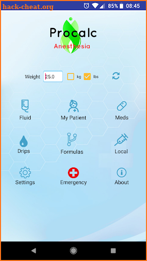 ProCalc Anesthesia screenshot