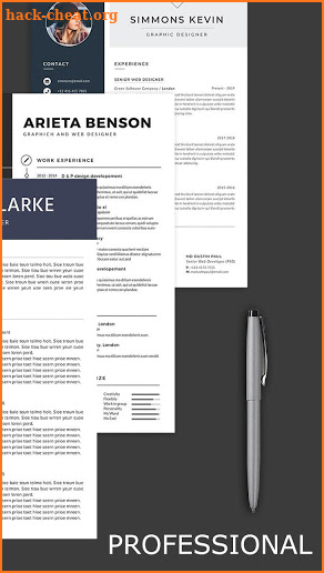 Professional CV Maker - Free Resume Builder screenshot