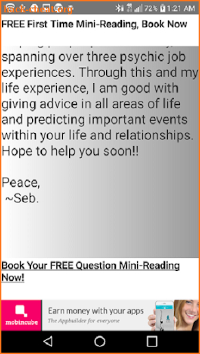 Professional Psychic: FREE Question screenshot