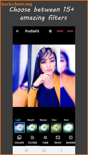 ProfileFit - Photo Editor (Crop, Filters & More!) screenshot