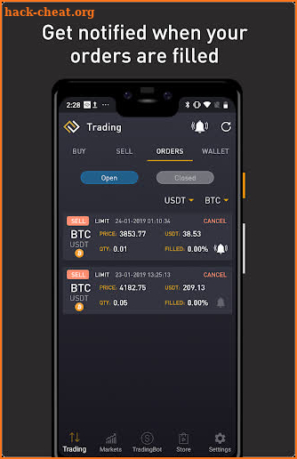 ProfitTradingApp for BinanceUS screenshot