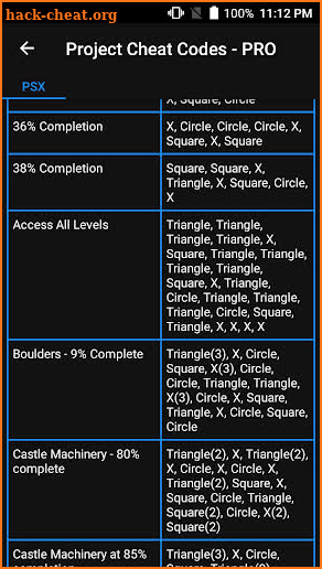 Project Cheat Codes - PRO screenshot