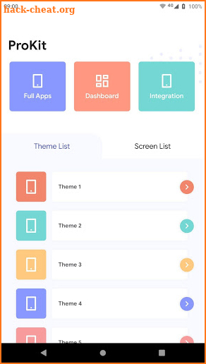 Prokit - Android App UI Design Template Kit screenshot