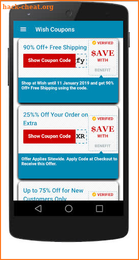 Promo Code For Wish Shopping 2019 screenshot