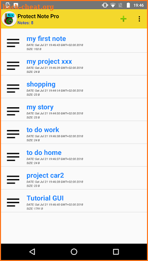 Protect Note Pro screenshot