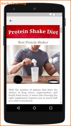 Protein Shake Diet screenshot