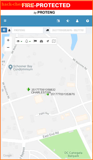 Proteng GPS screenshot