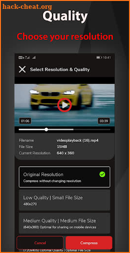 Proton: Video Compressor | Resize Video screenshot