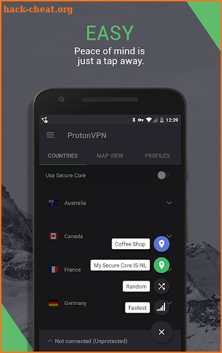 ProtonVPN - Free VPN made by ProtonMail screenshot