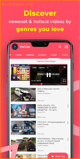 ProTube: FREE Floating Tube Player screenshot