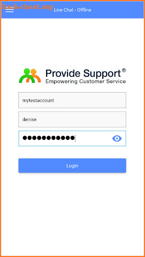 Provide Support Live Chat screenshot