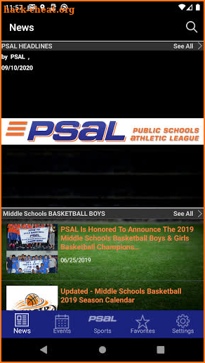 PSAL - NYC screenshot