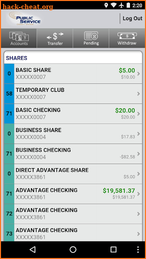 PSCU Now Mobile Banking screenshot