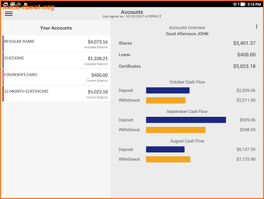 PSECU Mobile for Tablet screenshot