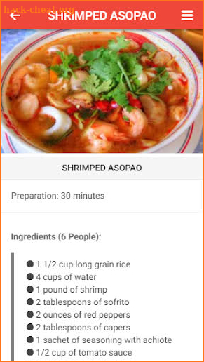 Puerto Rican food recipes screenshot