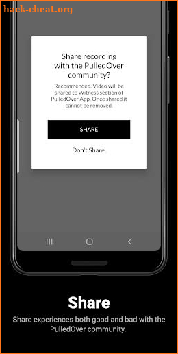 PulledOver - Record, Notify, Share, Witness screenshot