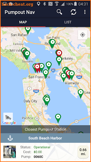 Pumpout Nav screenshot