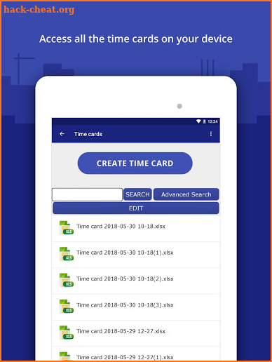 Punch In / Out Timesheet App screenshot