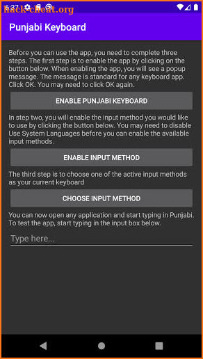 Punjabi Keyboard screenshot