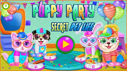 Puppy Party 🐶 Secret Pet Life Day Care Dog Games screenshot