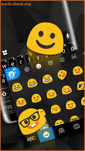 Pure Black Keyboard Theme screenshot