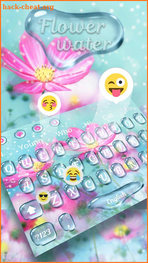 Pure Flower water keyboard screenshot